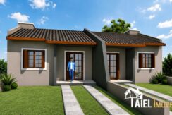 Casa Geminada NOVA – Projeto em Construção – Apta ao Financiamento Bancário em Cidreira/RS